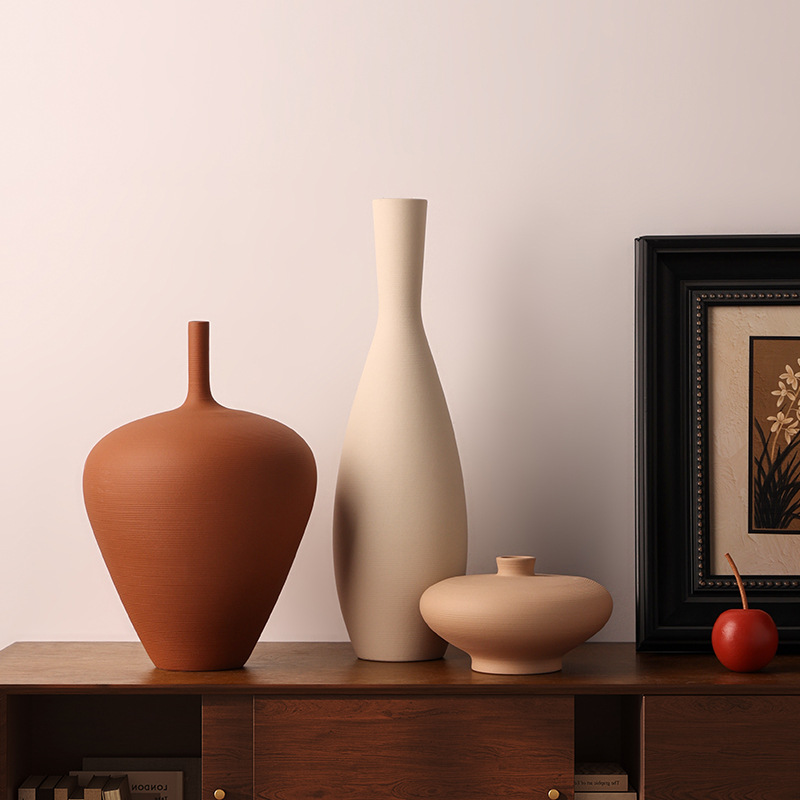 Pampas Grass Decor - CAPIRON Nordic Retro Keramische Vaas Kast