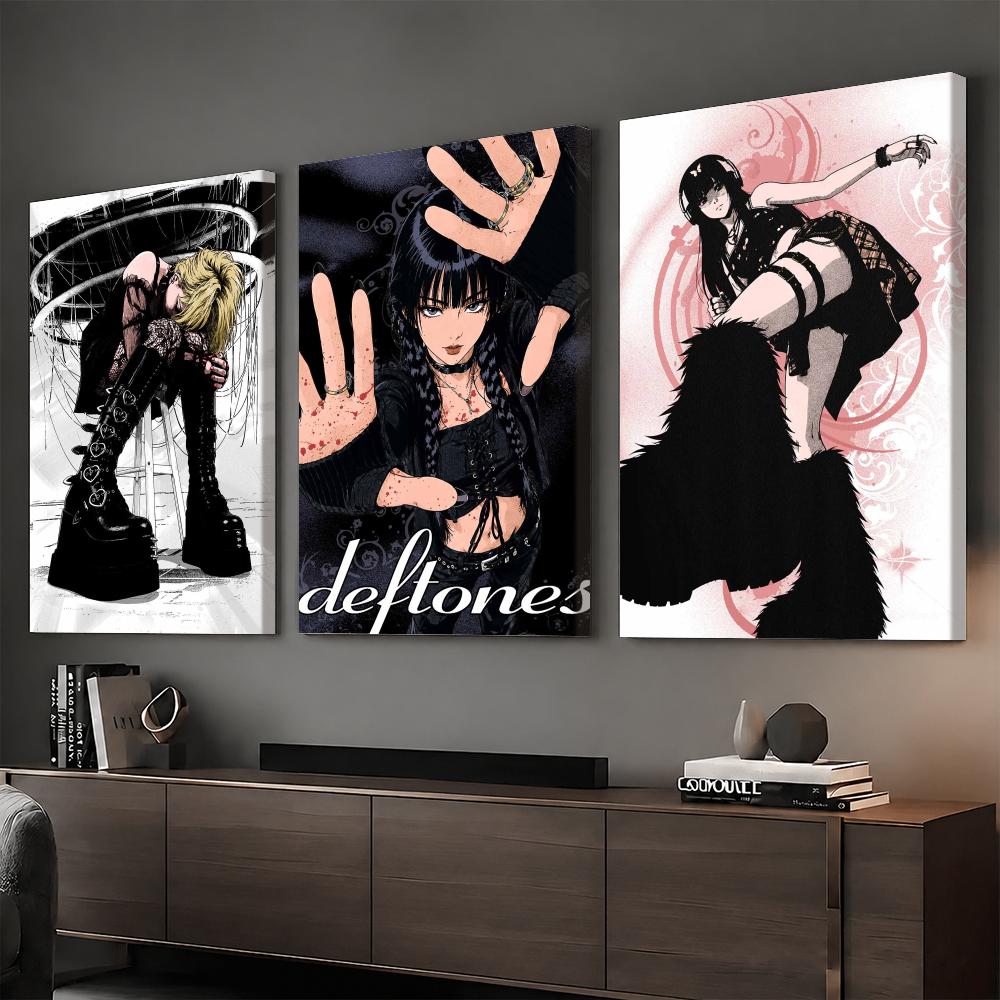 Home Decor Y2K - Y2K Gothic Anime Rock Girl ingelijste