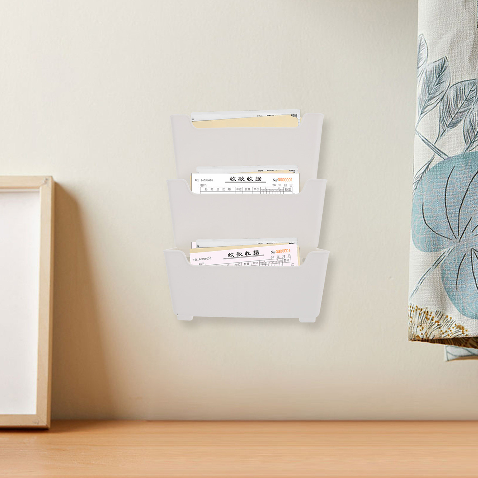 Home Decor Magazine - 1 set wandorganizer voor documenten, transparant
