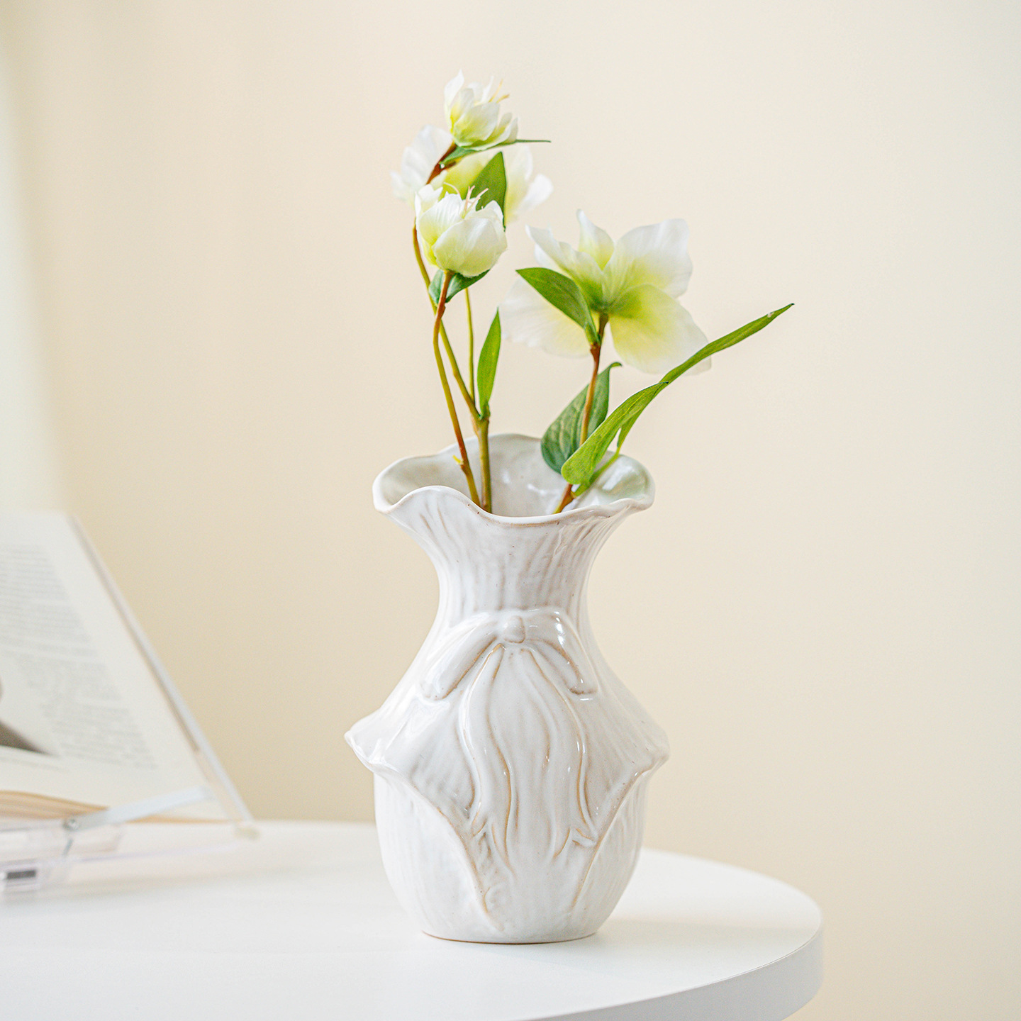 Pampas Grass Decor - CAPIRON Retro Nordic Keramische Vaas voor