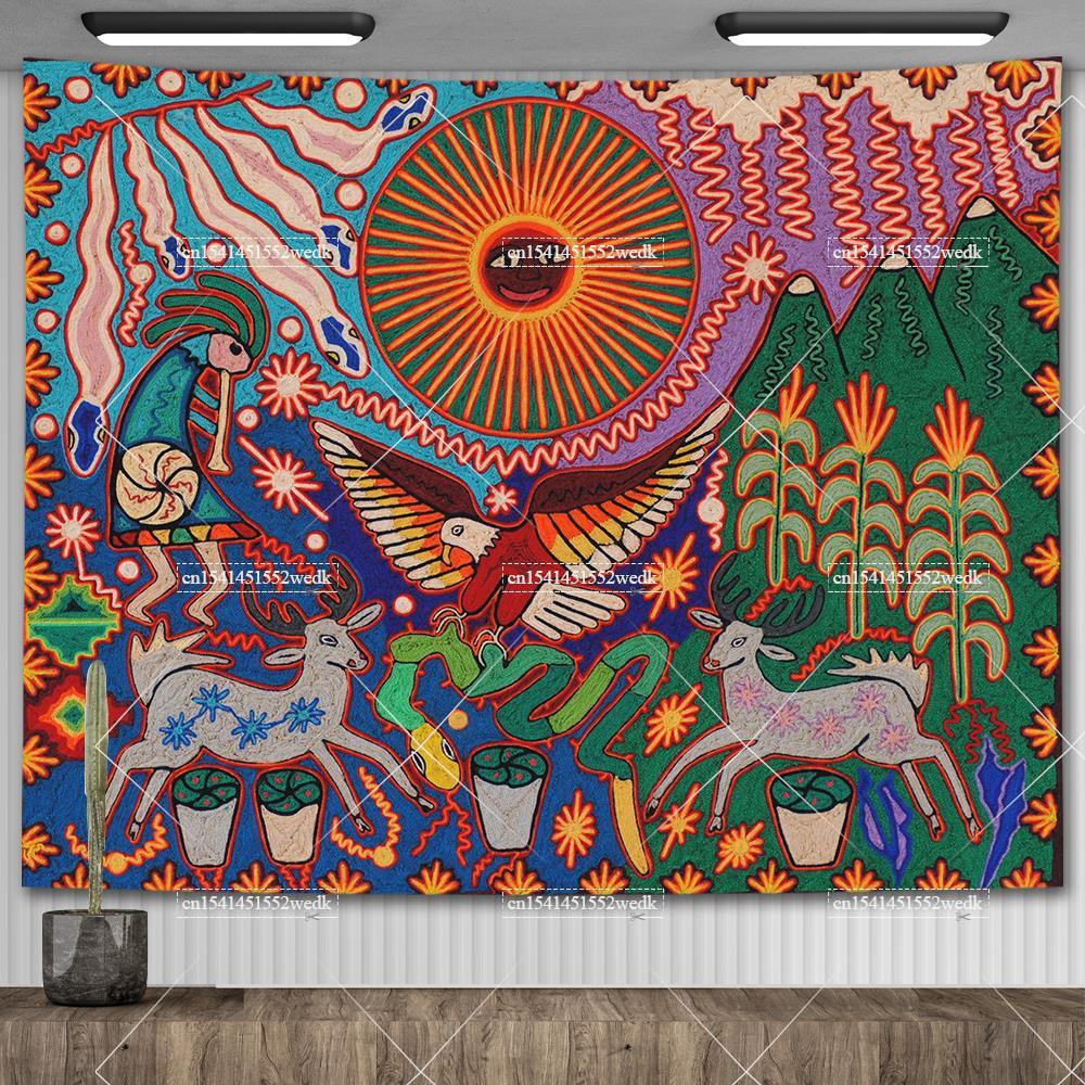 Home Decor Indonesia - Mexico Mexicaanse Maya Tribale Kunst Wandtapijten