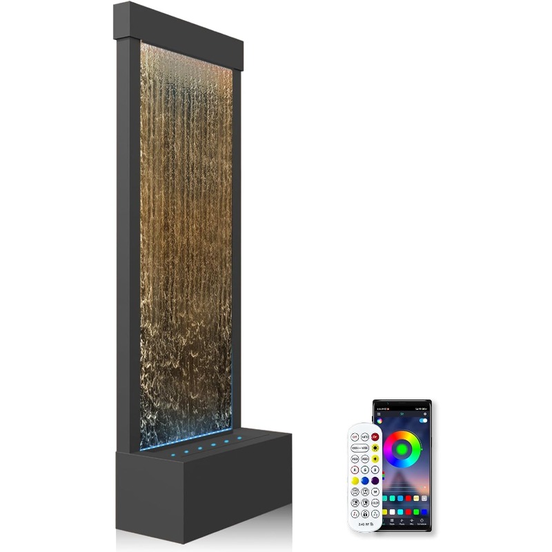 Home Decor Free App - EXW moderne eenvoudige vloerstaande watervalfontein voor