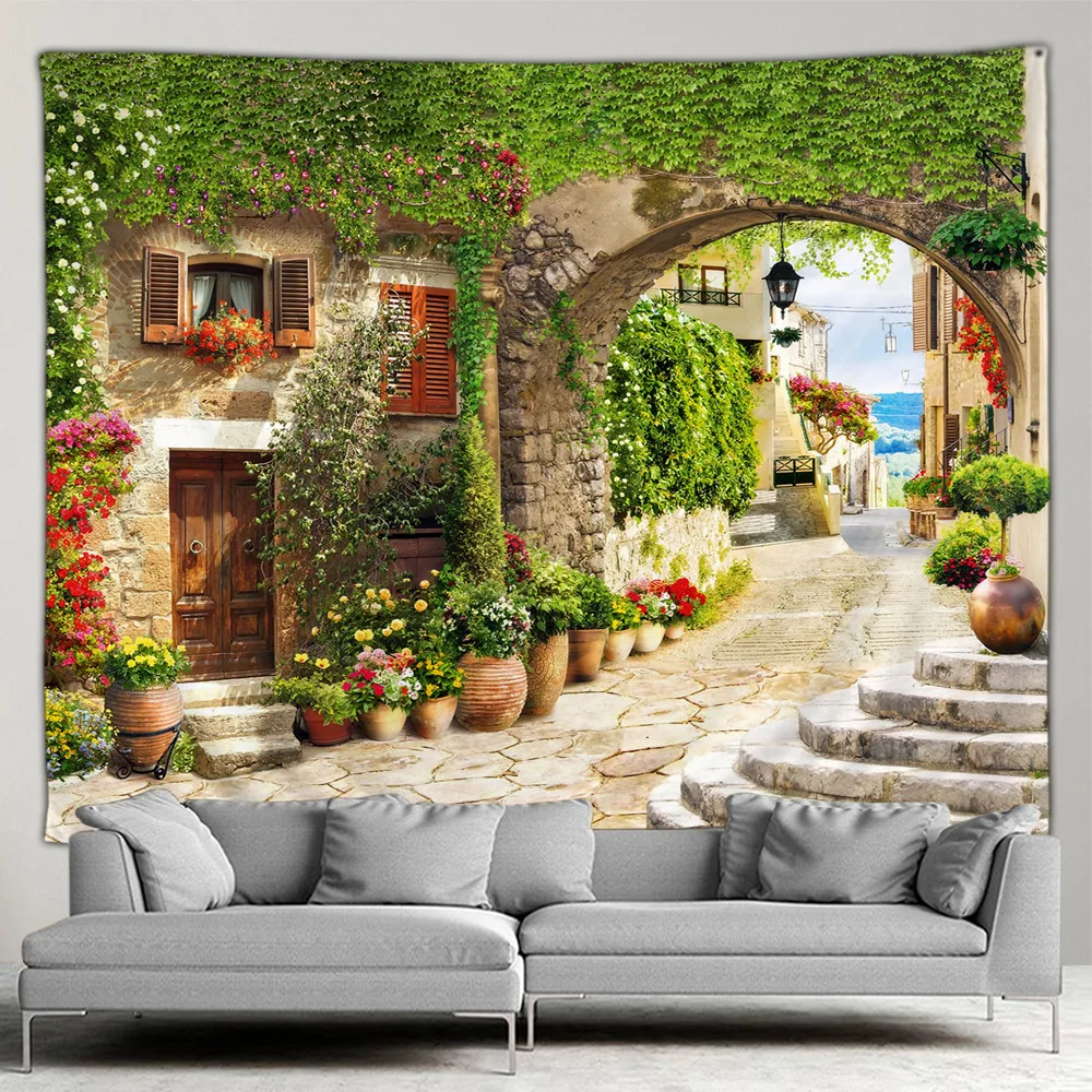 Home Decor Indonesia - Buitentuin Poster Mediterrane Landschap Botanische Bloem