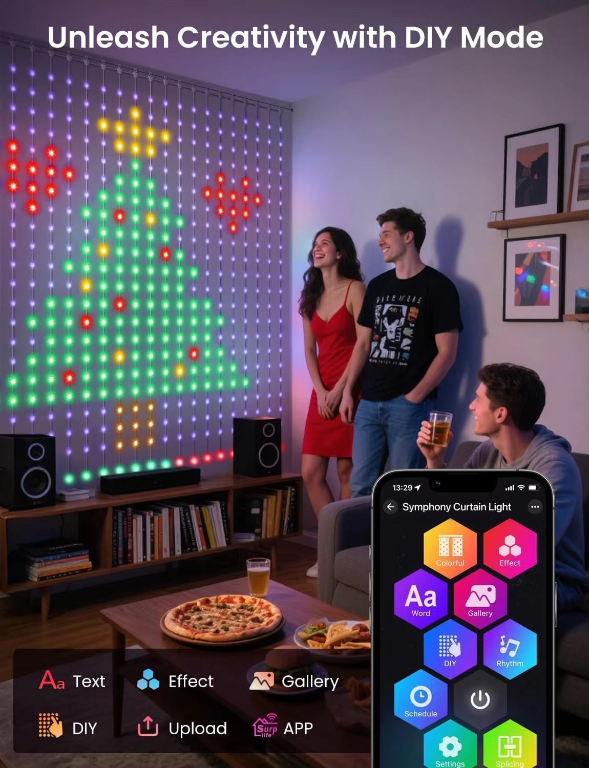 USB Gordijnverlichting 400 LED - Home Decor Free App recensie en prijs