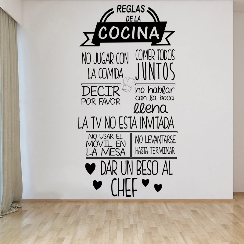 1 Pc Mooie Reglas De La Cocina - Home Decor Indonesia recensie en prijs