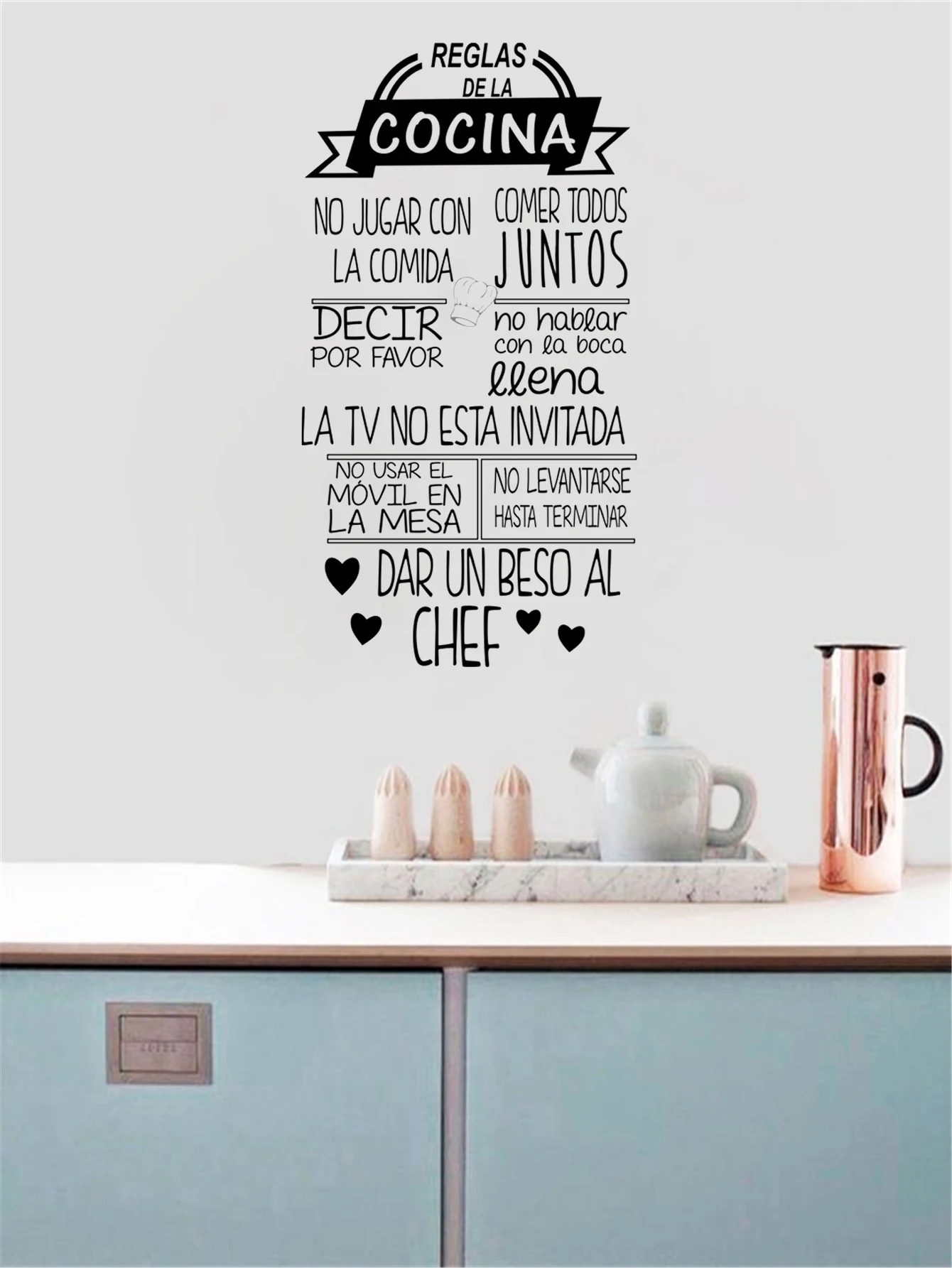 1 Pc Mooie Reglas De La Cocina - Home Decor Indonesia recensie en prijs