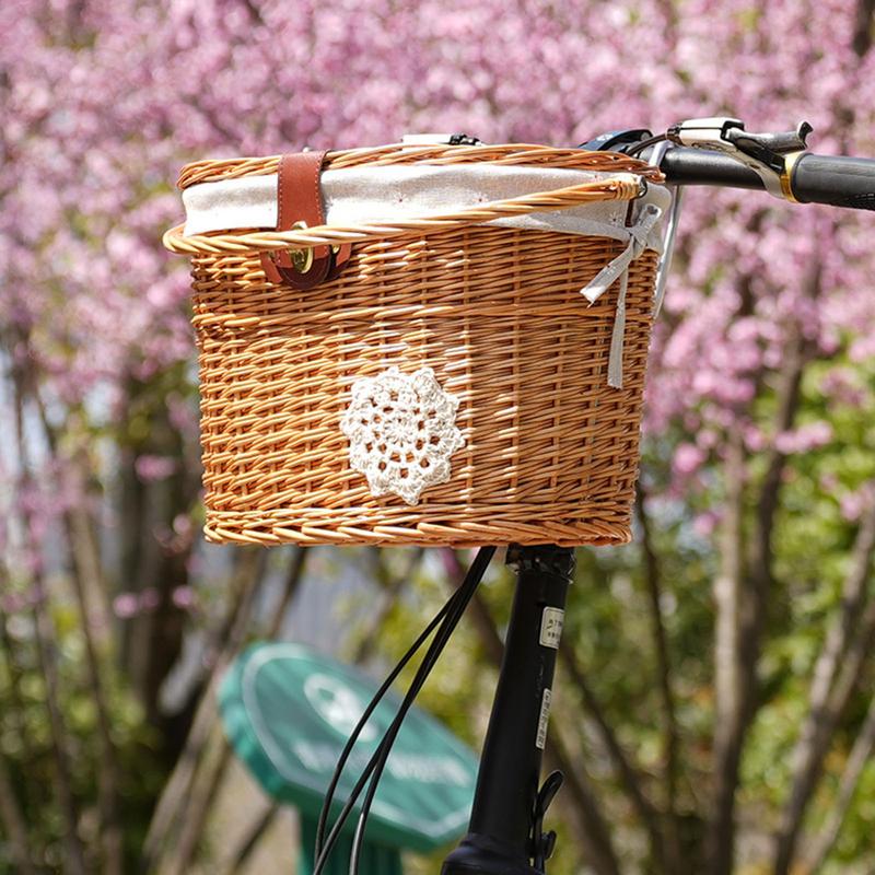 Rieten Fietsmand Stuurmand Voo - Rattan Plant Basket recensie en prijs