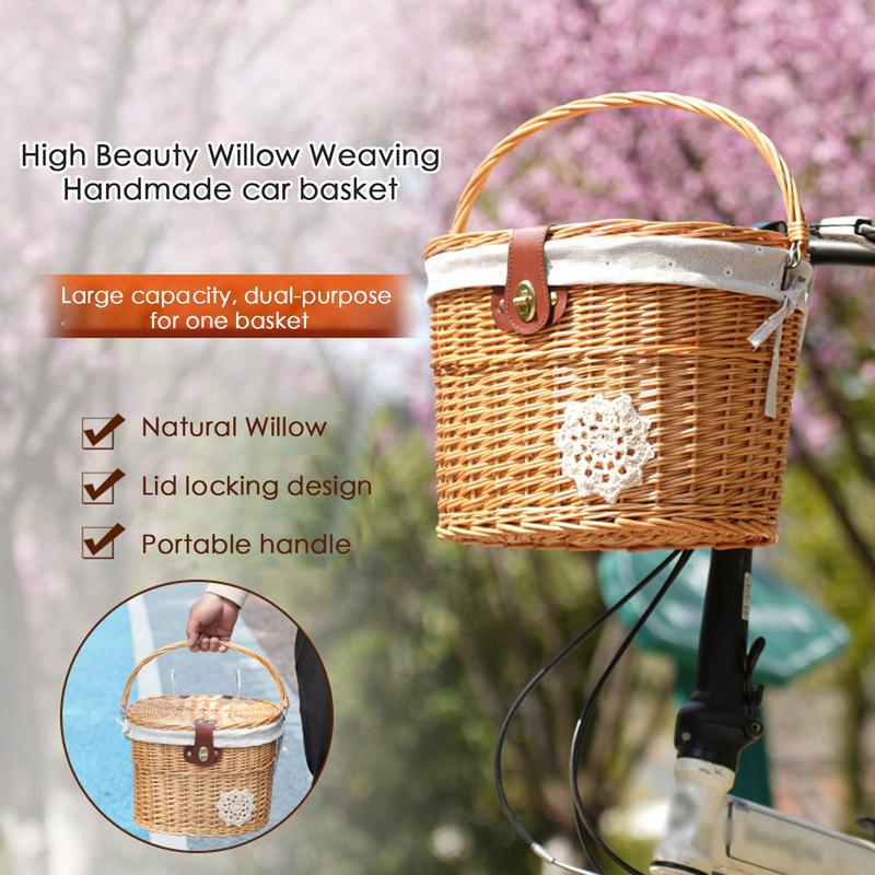 Rieten Fietsmand Stuurmand Voo - Rattan Plant Basket recensie en prijs