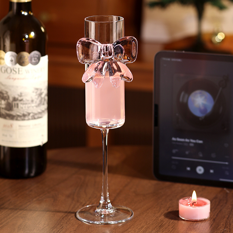 Champagneflûtes met strik, gla - Home Decor Y2K recensie en prijs