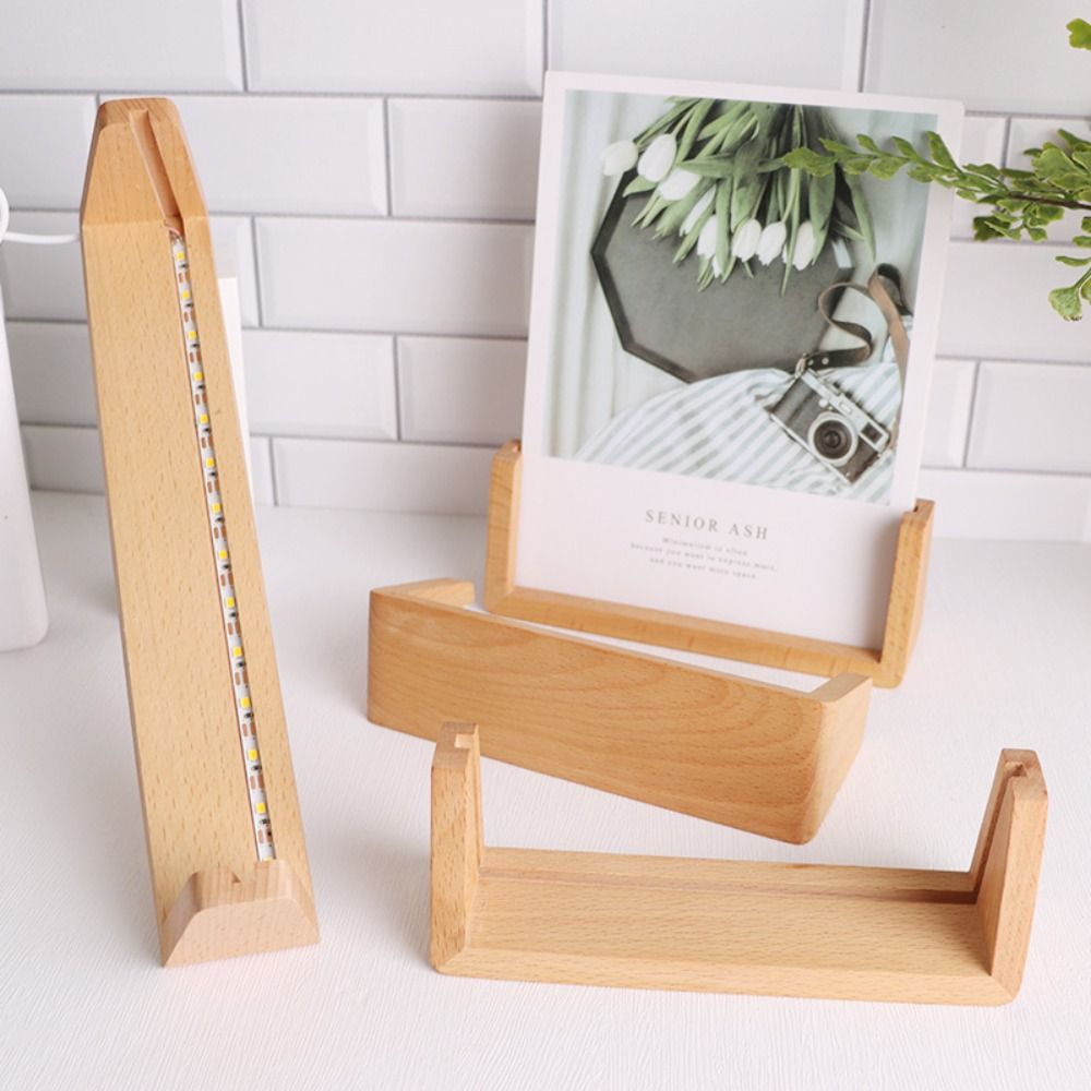 Warmlicht houten verlichte bas - Bamboo Photo Frame recensie en prijs