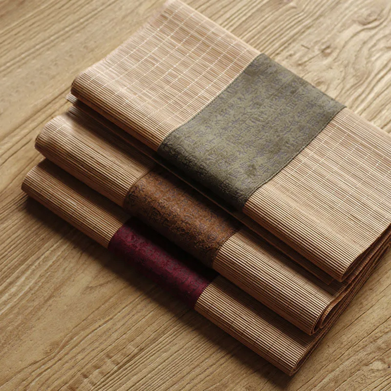 Bamboe theemat van stof, linne - Linen Table Runner recensie en prijs