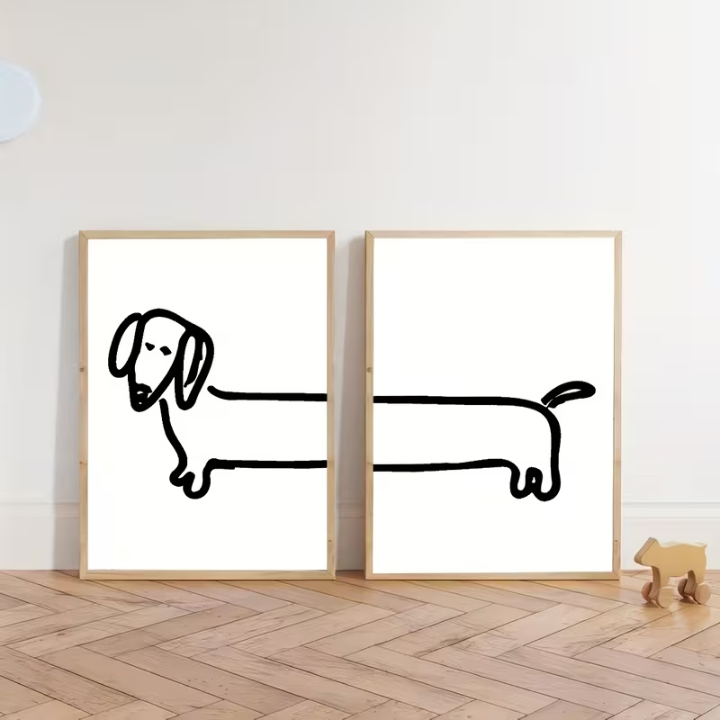 2 STKS Moderne Teckel Grappige - Home Decor Theme recensie en prijs