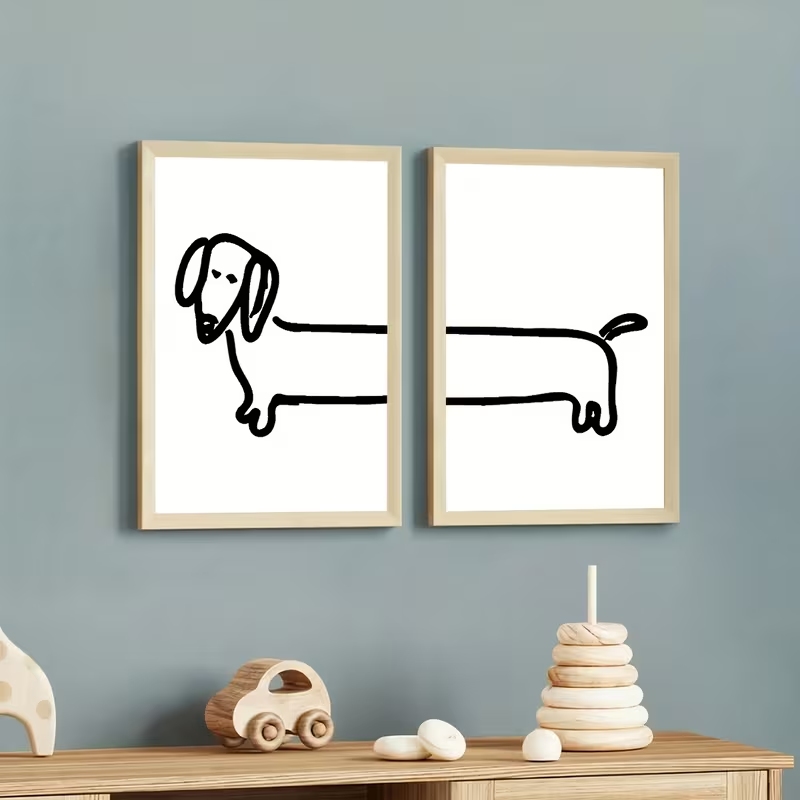 2 STKS Moderne Teckel Grappige - Home Decor Theme recensie en prijs