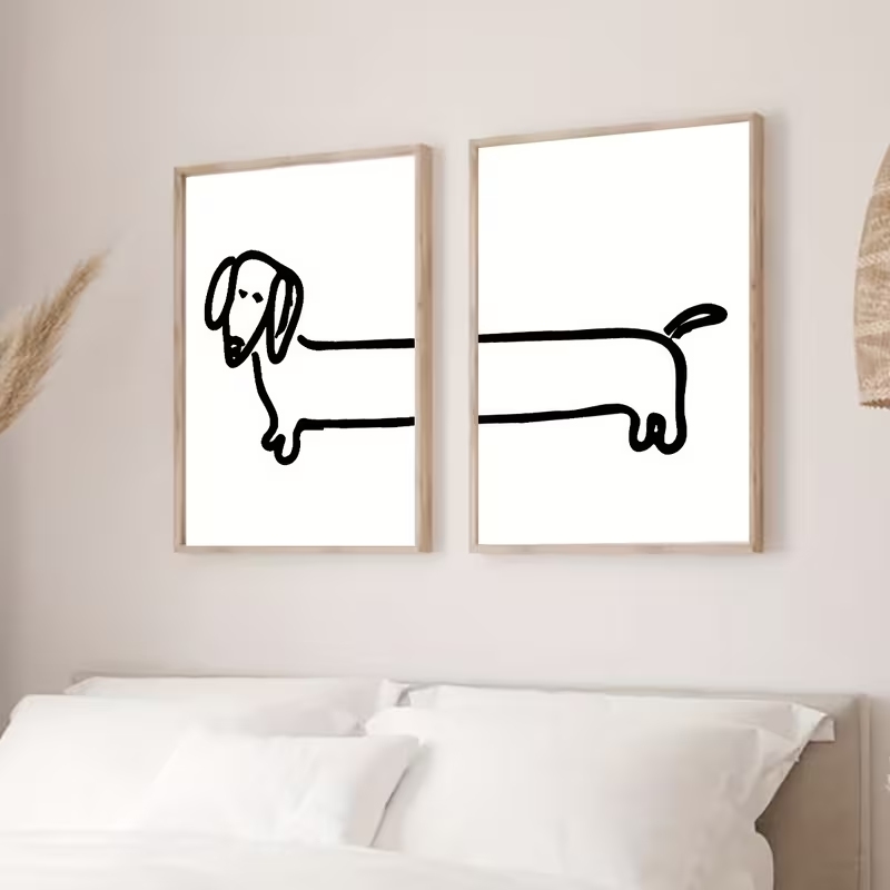 2 STKS Moderne Teckel Grappige - Home Decor Theme recensie en prijs