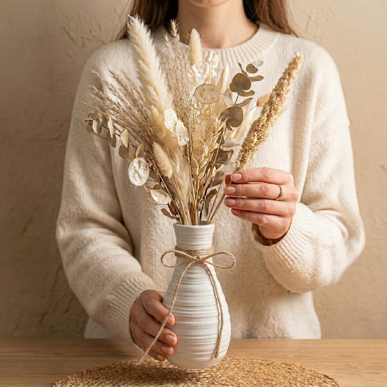1 stuk Boho Horizontale Geribb - Pampas Grass Decor recensie en prijs
