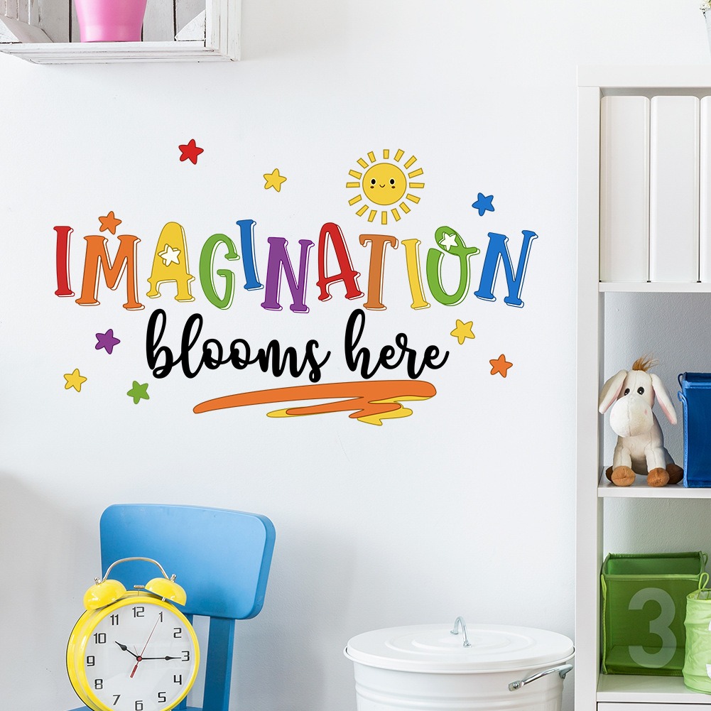 Kleurrijke Engelse Zin Muursti - Home Decor Indonesia recensie en prijs