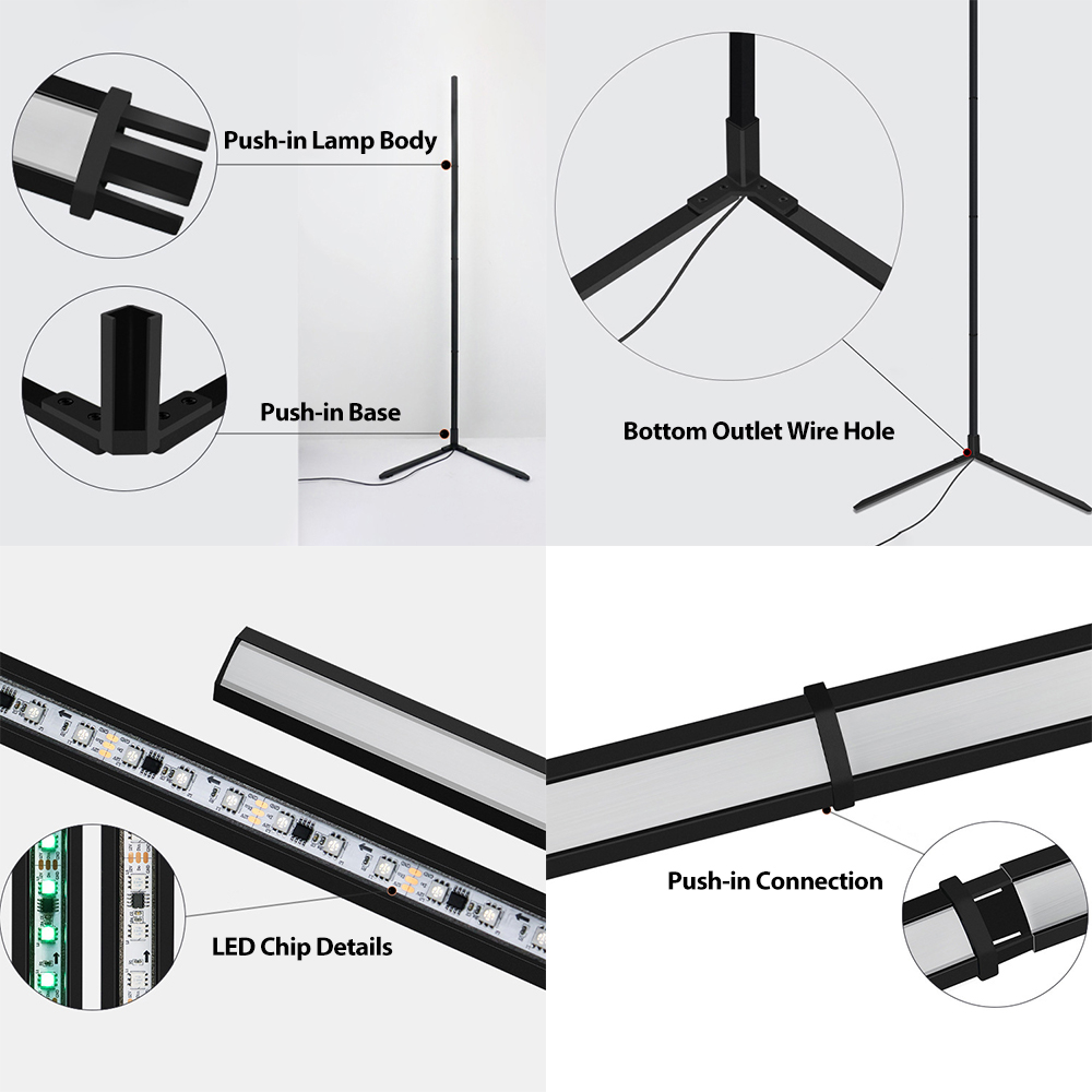 Tuya RGBIC LED-vloerlamp 180CM - Home Decor Free App recensie en prijs