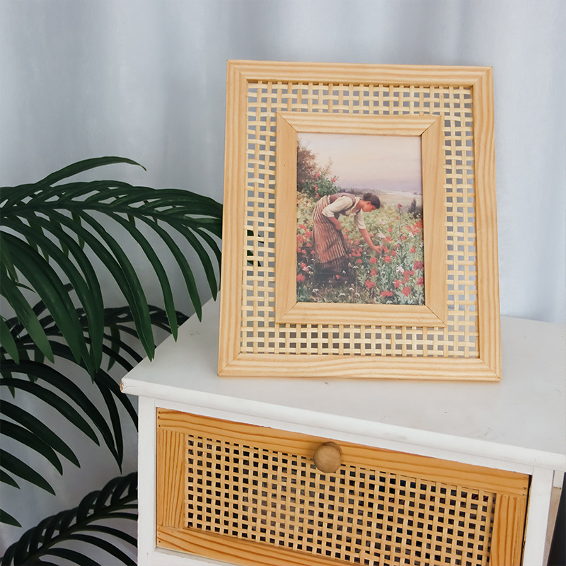 Nordic Massief Hout Rotan Gewe - Bamboo Photo Frame recensie en prijs