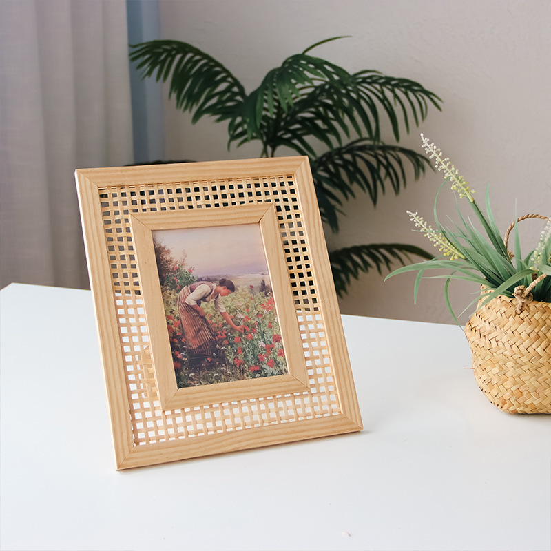 Nordic Massief Hout Rotan Gewe - Bamboo Photo Frame recensie en prijs