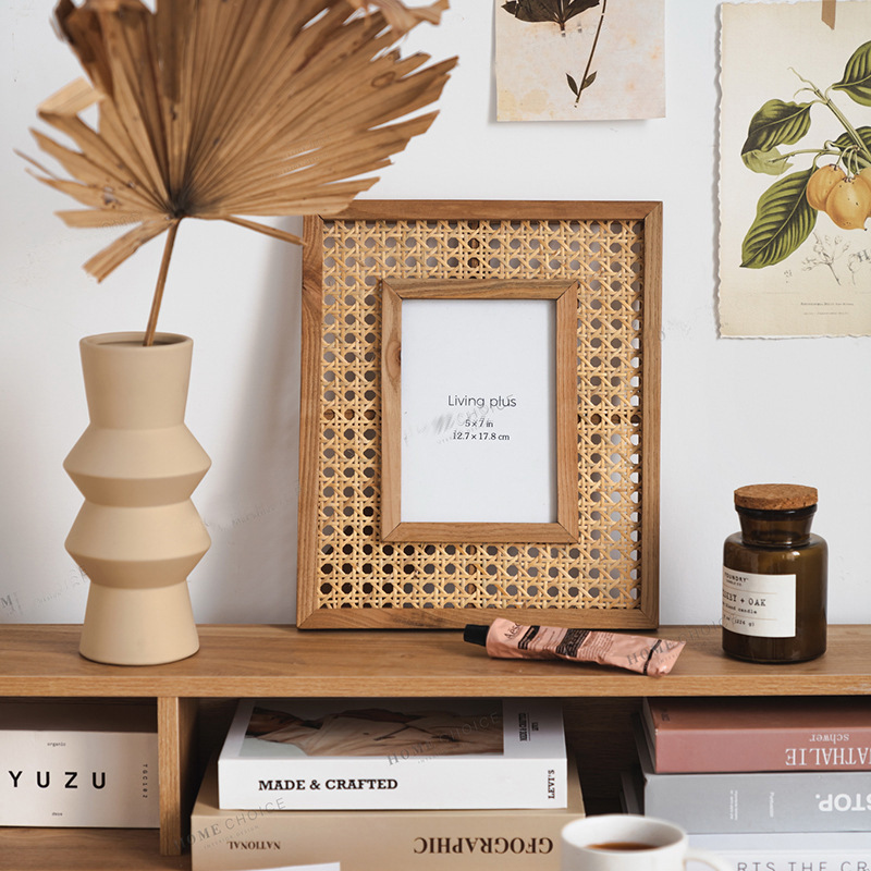 Nordic Massief Hout Rotan Gewe - Bamboo Photo Frame recensie en prijs