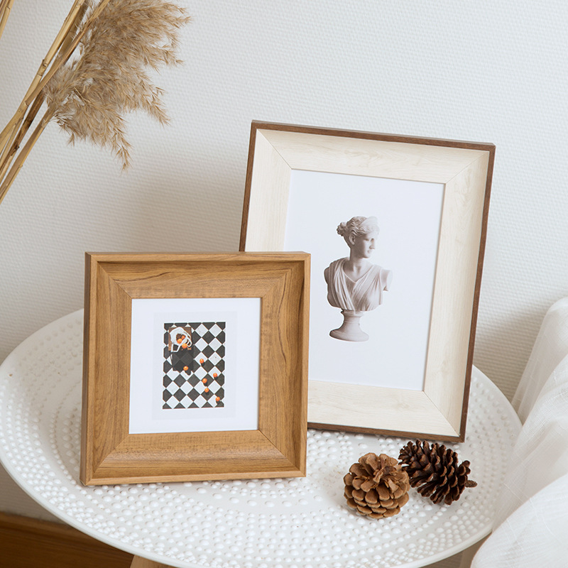 Minimalistisch vierkant fotoli - Bamboo Photo Frame recensie en prijs