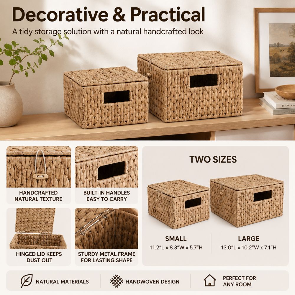 Waterhyacinten opbergmand rech - Rattan Plant Basket recensie en prijs