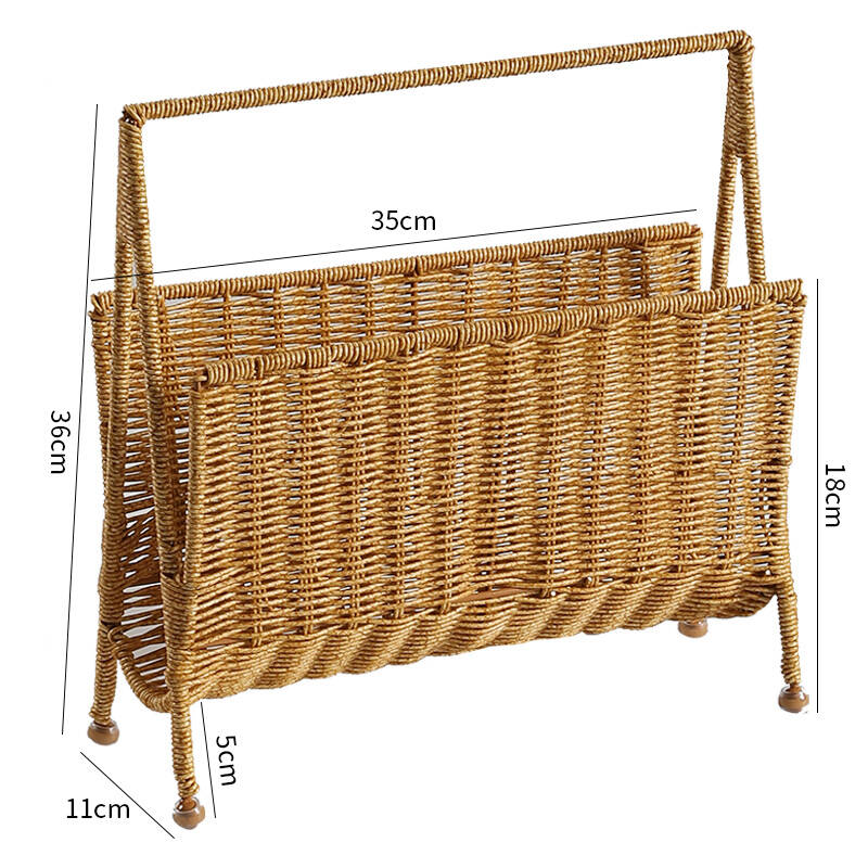 Ins tijdschriftenrek met rotan - Home Decor Magazine recensie en prijs
