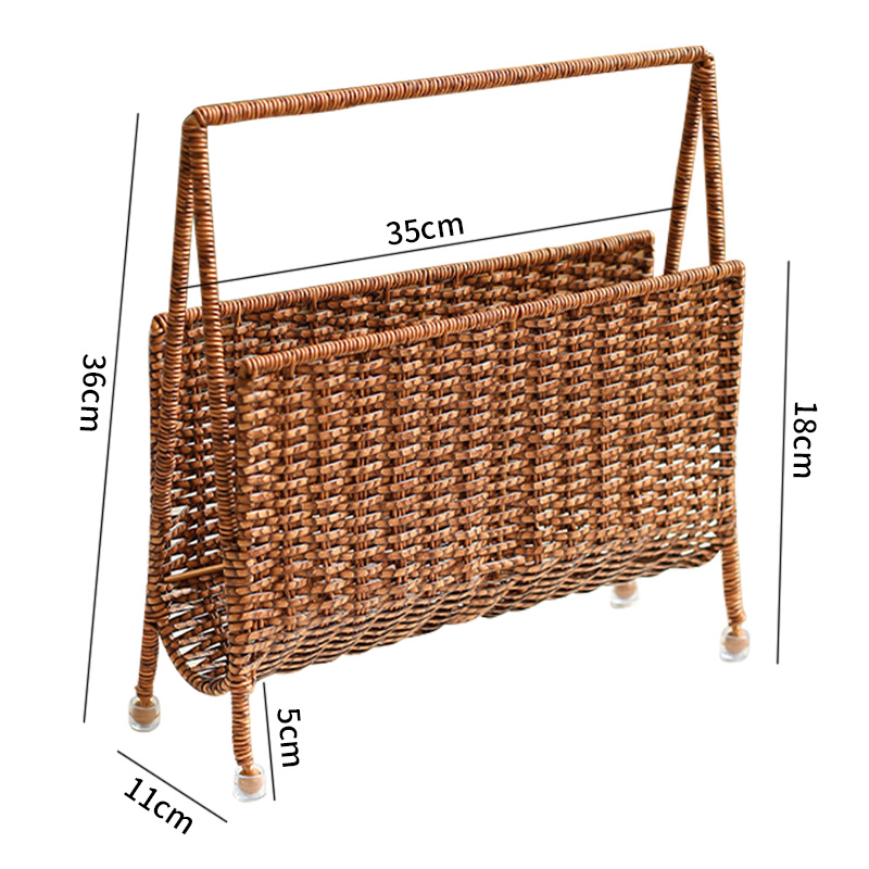 Ins tijdschriftenrek met rotan - Home Decor Magazine recensie en prijs