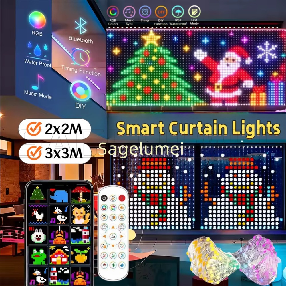1,6M-3M Slimme LED Gordijnverl - Home Decor Free App recensie en prijs