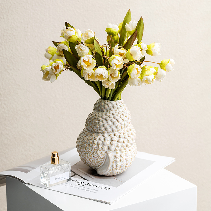 CAPIRON Retro Zeeschelp Vaas K - Pampas Grass Decor recensie en prijs