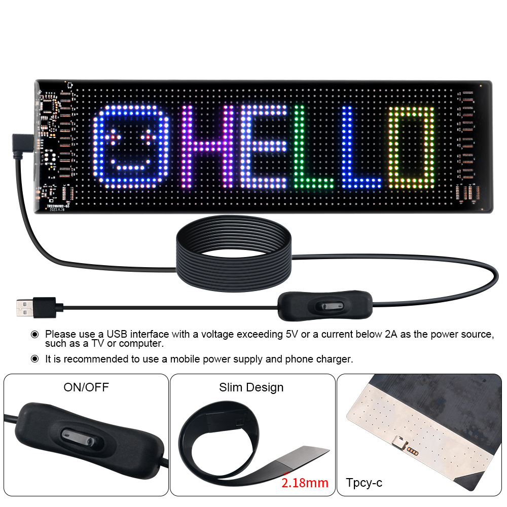 LED Matrix Pixel Panel Scrolle - Home Decor Free App recensie en prijs