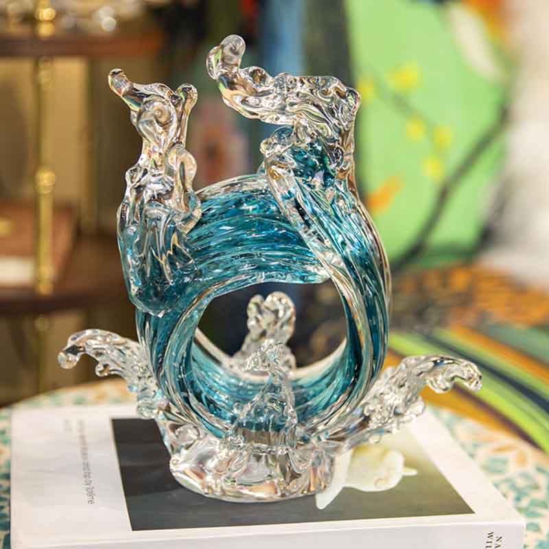 Luxe Glazen Ambachten Abstract - Home Decor Y2K recensie en prijs