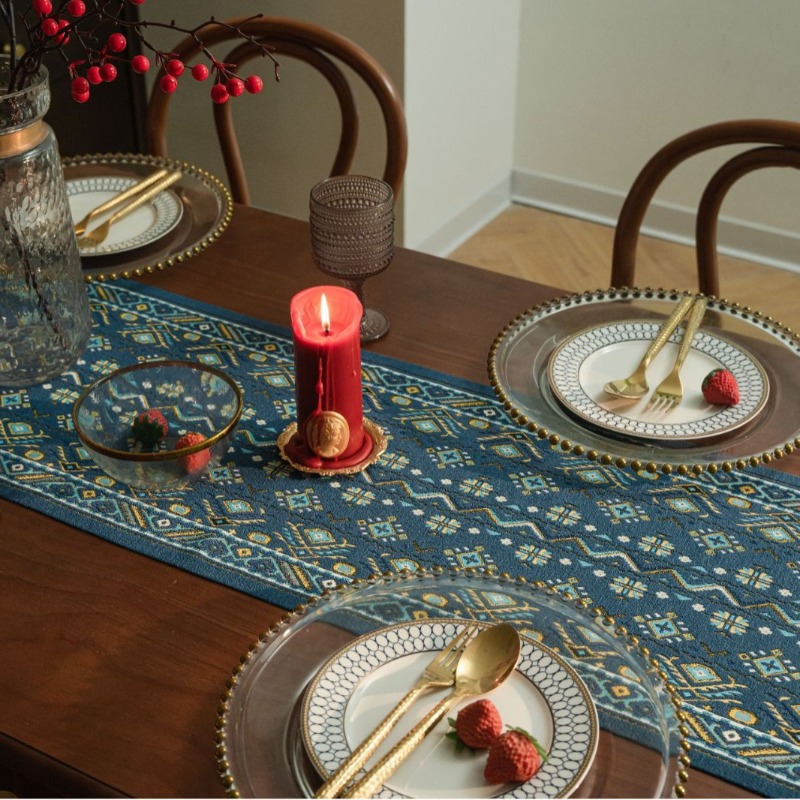 Amerikaanse tafelloper in boer - Linen Table Runner recensie en prijs