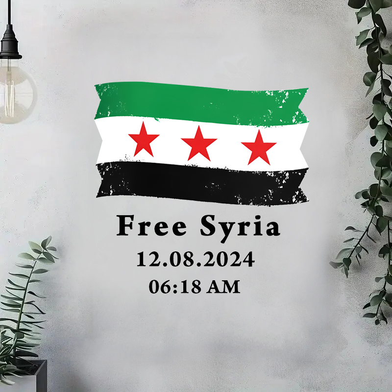 Syrië vlag met tekst gratis Sy - Home Decor Indonesia recensie en prijs