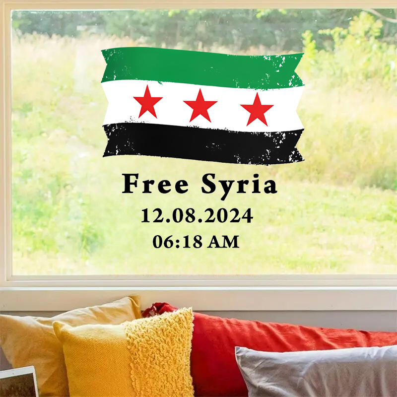 Syrië vlag met tekst gratis Sy - Home Decor Indonesia recensie en prijs