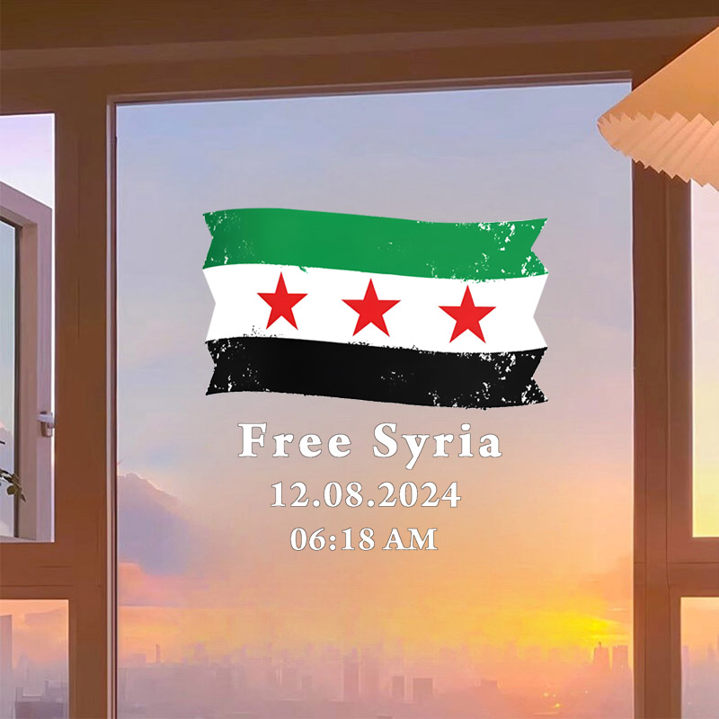 Syrië vlag met tekst gratis Sy - Home Decor Indonesia recensie en prijs
