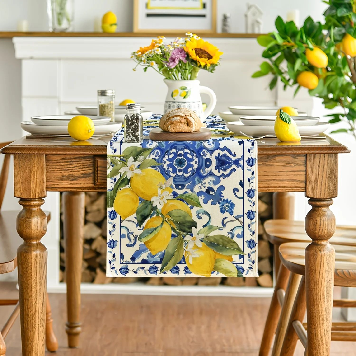 VIKAMA Farmhouse Tafelloper Ci - Linen Table Runner recensie en prijs