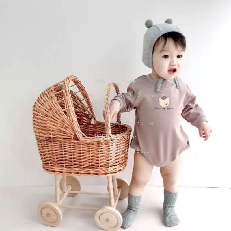 Handgeweven rieten wieg-kinder - Rattan Plant Basket recensie en prijs