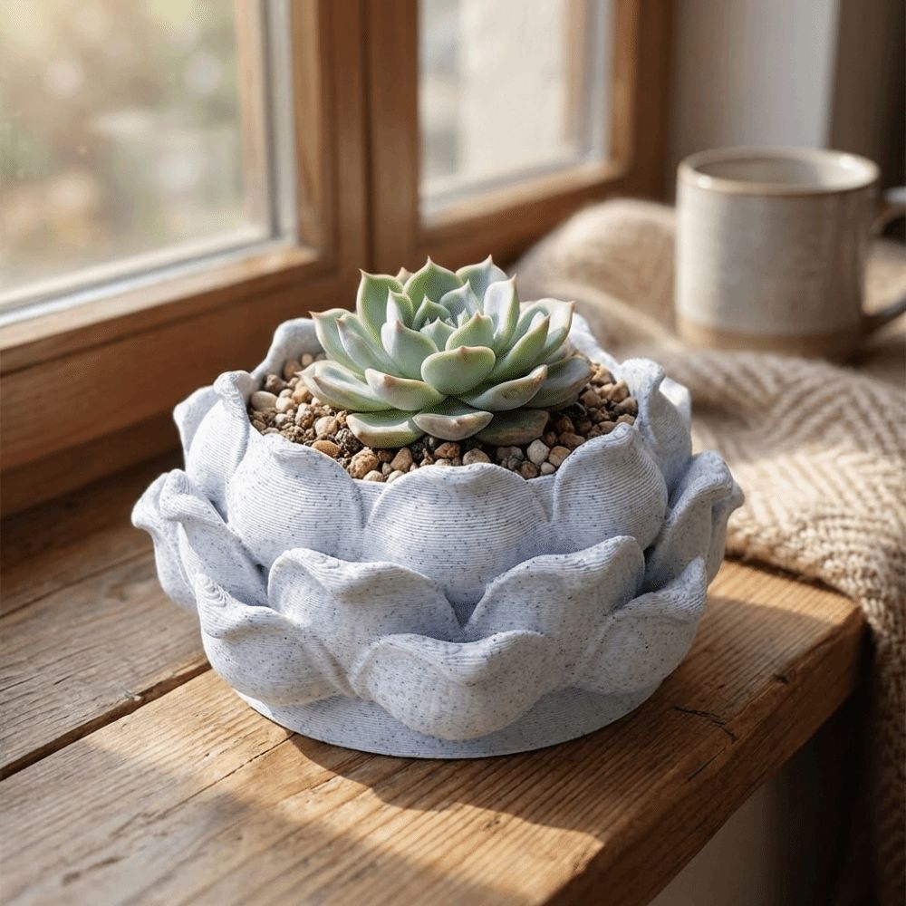 Lotusvormige succulenten pot,  - Rattan Plant Basket recensie en prijs
